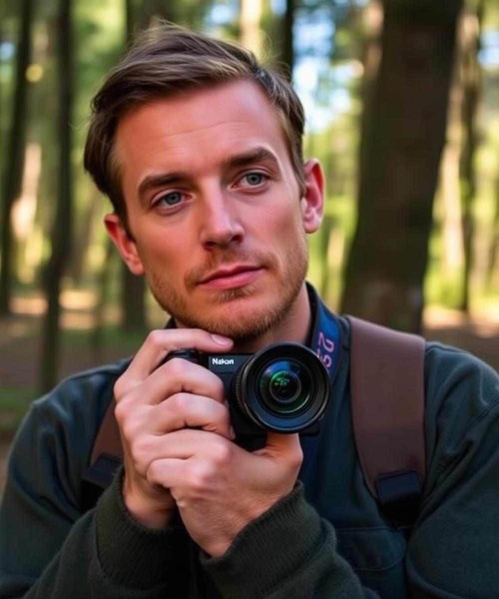 Portrait of Chesbro Photography in a pine forest